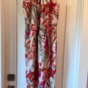 Julia Jordan Elegant Cream and Print Dress